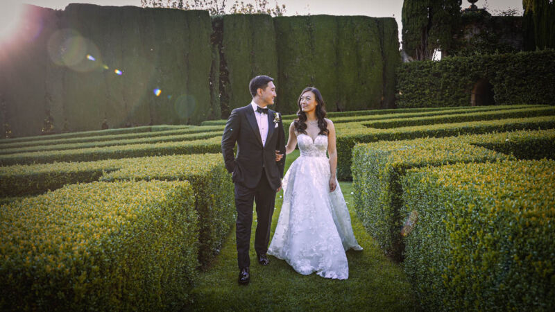 Yimei + James. La Foce, Siena